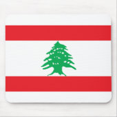 Libanon-Flagge Mousepad (Vorne)