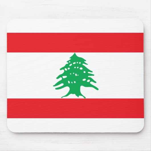 Libanon-Flagge Mousepad (Vorne)