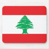 Libanon-Flagge Mousepad (Vorne)