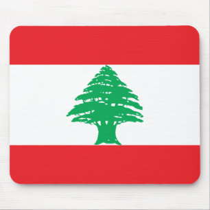 Libanon-Flagge Mousepad