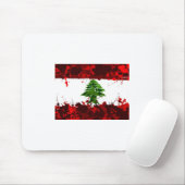 Libanon-Flagge Mousepad (Mit Mouse)