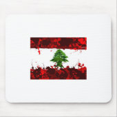 Libanon-Flagge Mousepad (Vorne)