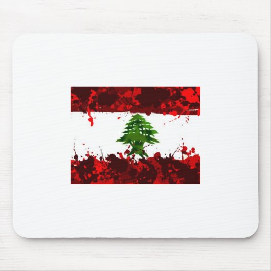 Libanon-Flagge Mousepad (Vorne)