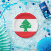 Libanon-Flagge Pappteller (Party)