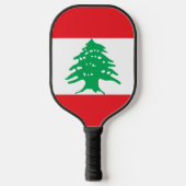 Libanon-Flagge Pickleball Schläger (Vorderseite)