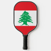 Libanon-Flagge Pickleball Schläger (Rückseite)