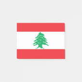 Libanon-Flagge Post-it Klebezettel (Vorderseite)