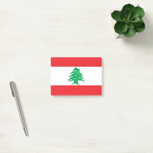 Libanon-Flagge Post-it Klebezettel (Büro)