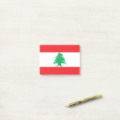 Libanon-Flagge Post-it Klebezettel (Auf Schreibtisch)