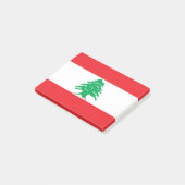 Libanon-Flagge Post-it Klebezettel (angewinkelt)