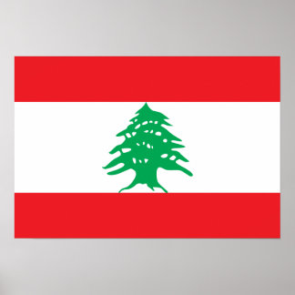 Libanon-Flagge Poster