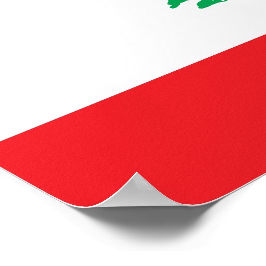 Libanon-Flagge Poster (Ecke)