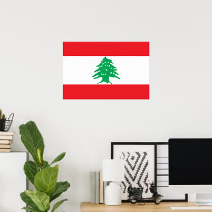 Libanon-Flagge Poster