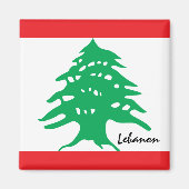 Libanon Flagge / Reise Libanon / Sportfans Magnet (Vorne)