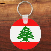 Libanon-Flagge Schlüsselanhänger (Vorderseite)