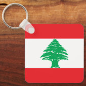 Libanon-Flagge Schlüsselanhänger (Vorderseite)