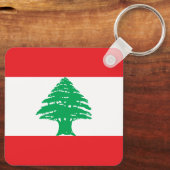 Libanon-Flagge Schlüsselanhänger (Rückseite)