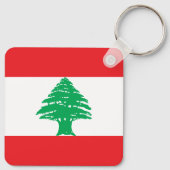 Libanon-Flagge Schlüsselanhänger (Rückseite)