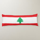Libanon-Flagge Seitenschläferkissen (Rückseite)