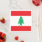 Libanon-Flagge Serviette (Beispiel)