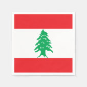 Libanon-Flagge Serviette (Vorderseite)