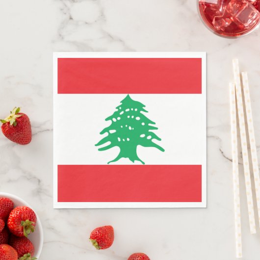 Libanon-Flagge Serviette (Beispiel)