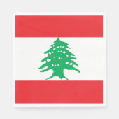 Libanon-Flagge Serviette (Vorderseite)