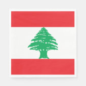 Libanon-Flagge Serviette (Vorderseite)