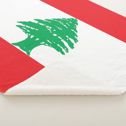Libanon-Flagge Sherpadecke (3/4)