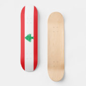 Libanon-Flagge Skateboard (Vorderseite)