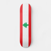 Libanon-Flagge Skateboard (Vorderseite)