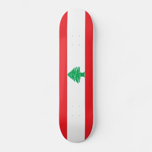 Libanon-Flagge Skateboard (Vorderseite)