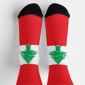 Libanon-Flagge Socken (Oben)