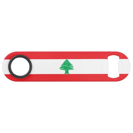 Libanon-Flagge Speed Flaschenöffner (Vorderseite (Horizontal))