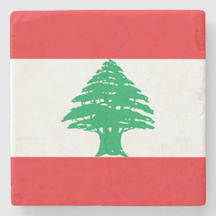 Libanon-Flagge Steinuntersetzer