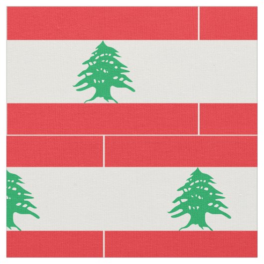 Libanon-Flagge Stoff (Nahaufnahme)