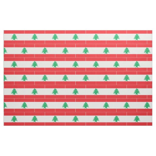 Libanon-Flagge Stoff (Fat Quarter (45,7 x 55,9 cm))