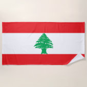 Libanon-Flagge Strandtuch (Vorderseite)