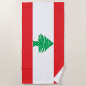 Libanon-Flagge Strandtuch (Vorderseite)
