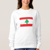 Libanon-Flagge Sweatshirt (Vorderseite)