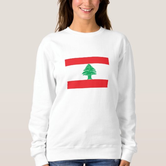 Libanon-Flagge Sweatshirt (Vorderseite)