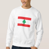 Libanon-Flagge Sweatshirt (Vorderseite)