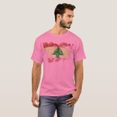 Libanon-Flagge T-Shirt (Vorne ganz)
