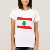 Libanon-Flagge T-Shirt (Vorderseite)