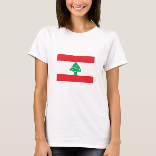 Libanon-Flagge T-Shirt (Vorderseite)