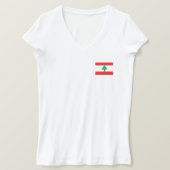 Libanon-Flagge T-Shirt (Design vorne)