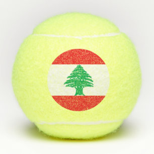 Libanon-Flagge Tennisbälle