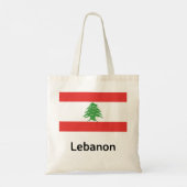 Libanon-Flagge Tragetasche (Rückseite)