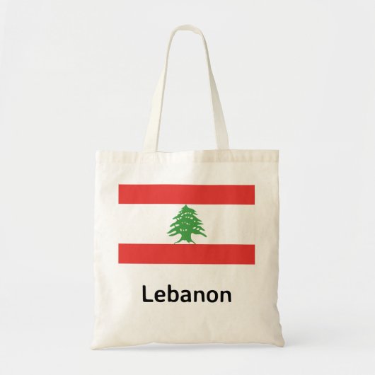 Libanon-Flagge Tragetasche (Vorne)