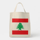 Libanon-Flagge Tragetasche (Rückseite)